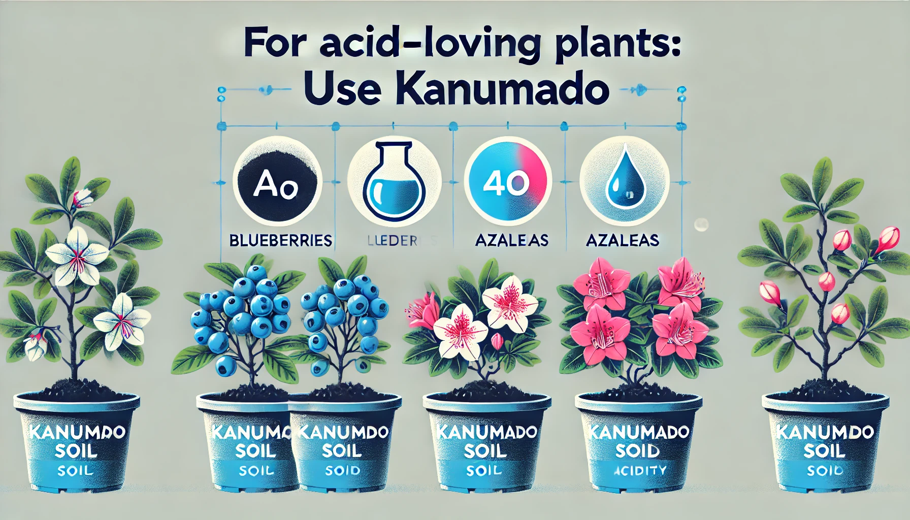 酸性を好む植物を栽培したい場合は鹿沼土