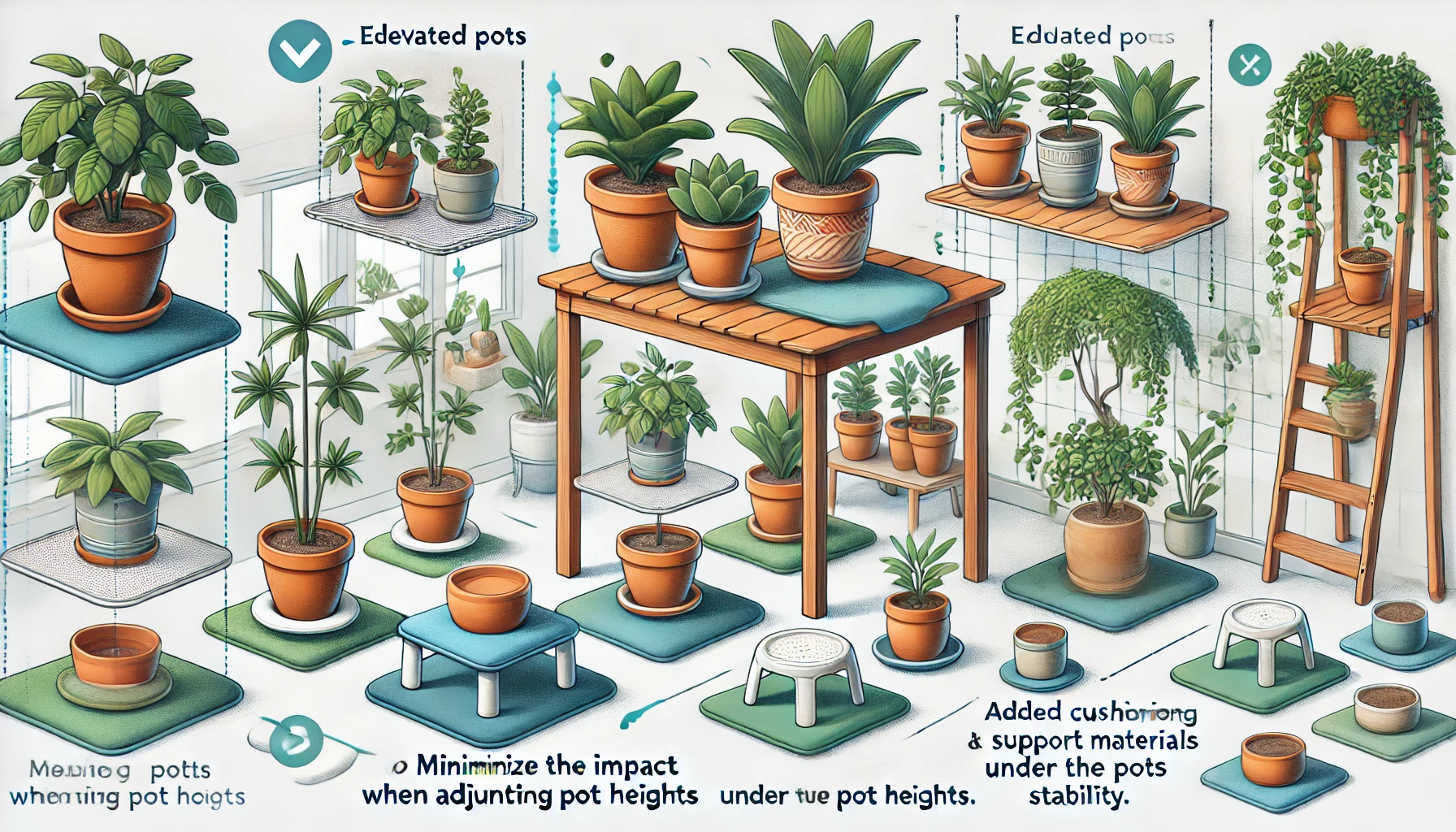 植物への影響を最小限にする工夫